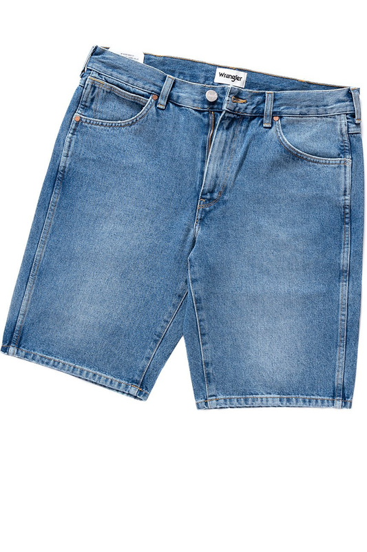 SPODENKI MĘSKIE WRANGLER DENIM SHORT KABEL BLUE W14CER19K 112126586