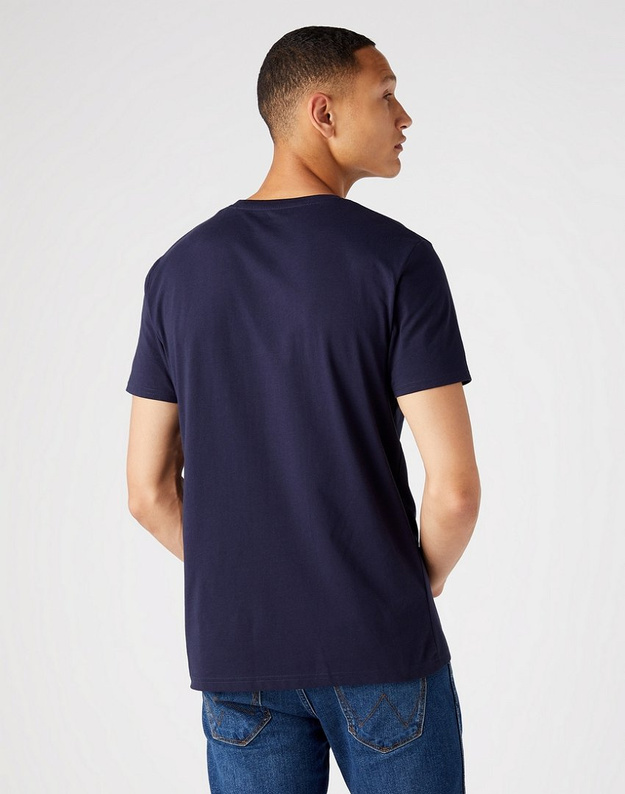 WRANGLER 2 PACK SIGN OFF TEE DWUPAK MĘSKI T-SHIRT KOSZULKA REAL NAVY W741FQXW4 112146251
