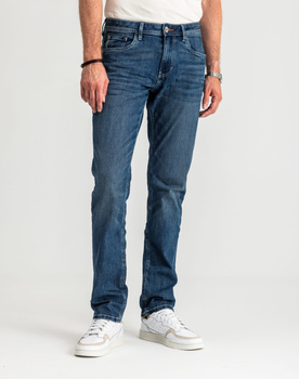Męskie Spodnie Jeansowe Marvin Straigh Used Mid Stone Blue Denim Proste 1047981 10119