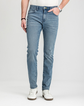Męskie Spodnie Jeansowe Tom Tailor TTJOSH REGULAR Stone Blue Denim 1048363 10141