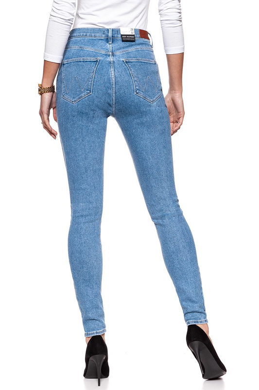WRANGLER SUPER HIGH SKINNY STONEWASH W27WCZ96V