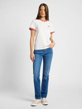 LEE DAMSKIE SPODNIE JEANSOWE LEE MARION STRAIGHT MID STOP 112355267