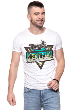 KOSZULKA WRANGLER RINGER TEE WHITE W7B63FK12 112131520