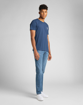 LEE SS TONAL LOGO TEE MĘSKI T-SHIRT KOSZULKA INSIGINIA BLUE L60LFESS 112140321