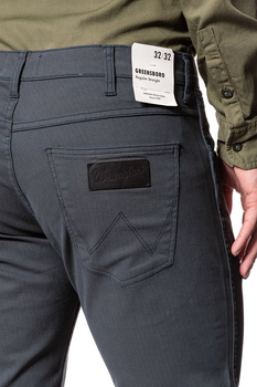WRANGLER SPODNIE MĘSKIE GREENSBORO NAVY GREY W15Q12134 112126825