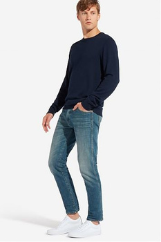 WRANGLER CREW KNIT MĘSKI SWETER NAVY W8567PD35 112132264