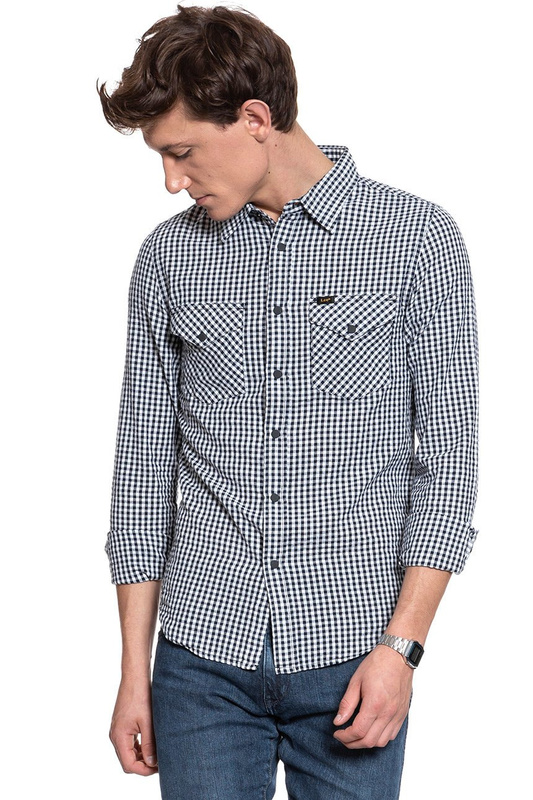 LEE WESTERN SHIRT MĘSKA KOSZULA W KRATĘ BLACK L644NL01 112115593