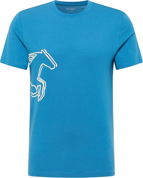 Męski T-Shirt Mustang Style Austin Sea of Belize 1016493 5444