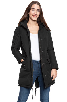 DAMSKA KURTKA ZIMOWA WRANGLER LONG PARKA BLACK W4N3V4100 112129163