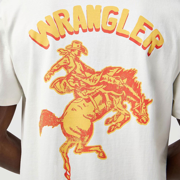MESKA KOSZULKA WRANGLER GRAPHIC TEE VINTAGE WHITE 112362797