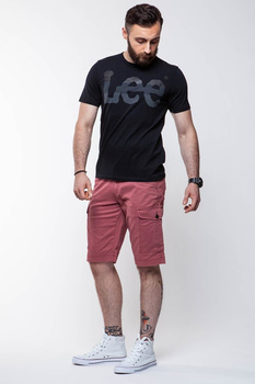 LEE T SHIRT SEASONAL LOGO TEE BLACK L60PAI01 $