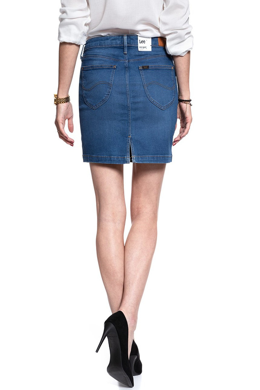 SPÓDNICA JEANSOWA LEE MID SKIRT MID BELLEVUE L38JLTGX 112108224