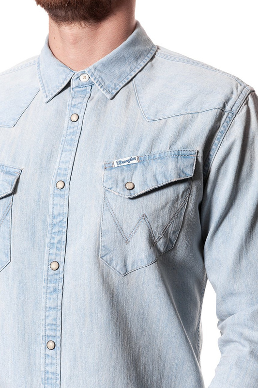WRANGLER L/S ORIGINAL WESTERN BLEACH W5942MQ9E