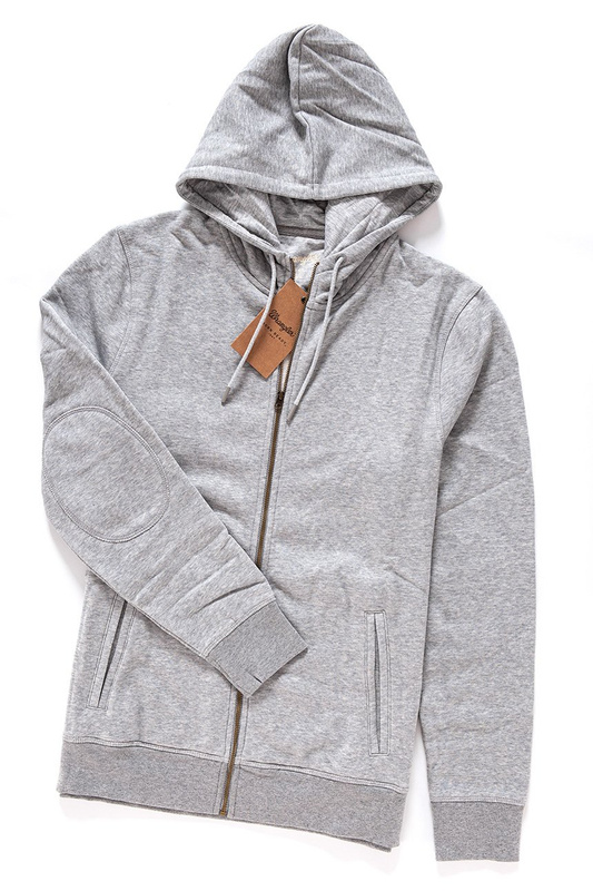 WRANGLER HOODIE MID GREY MEL W6523HI37