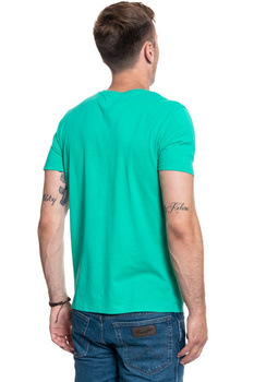 WRANGLER SS LOGO TEE PEACOCK GREEN W742FK082 112131079