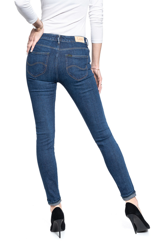 Lee Scarlett High DAMSKIE SPODNIE JEANSOWE Dark Vintage L626LYPH 112114270