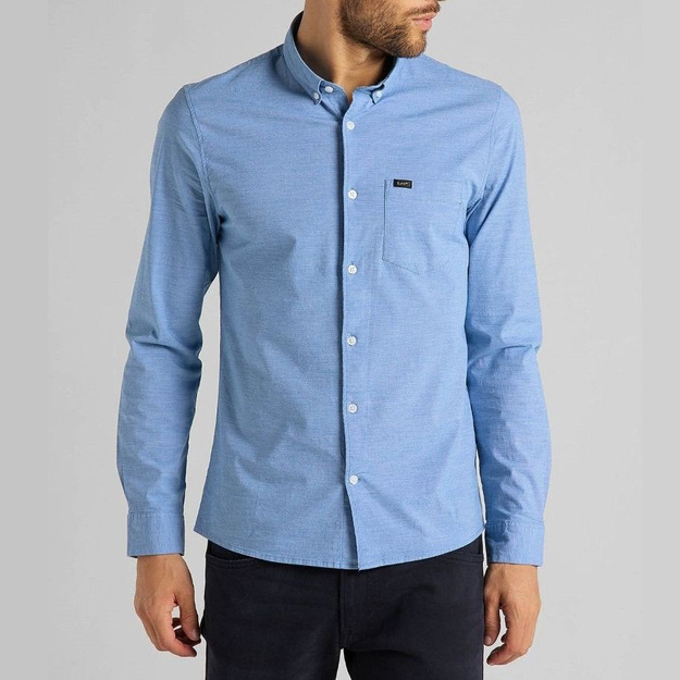 LEE SLIM BUTTON DOWN MĘSKA KOSZULA STERLING BLUE L66XRTNZ 112116820