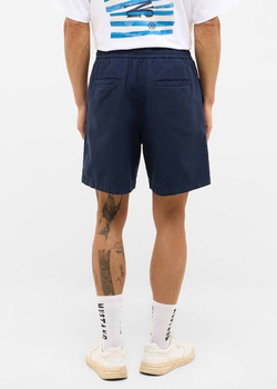 MUSTANG Męskie szorty Materiałowe Mustang Style Linen Jogger Shorts Navy Blazer 1016459 5324