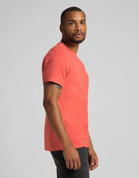 MĘSKI T-SHIRT LEE SS SMALL LOGO TEE WASHED RED L60UFQQM 112113588