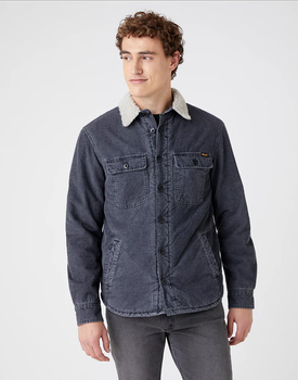 WRANGLER SHACKET MĘSKA KURTKA PRZEJŚCIOWA ERODED BLACK W5B3X2378 112141434