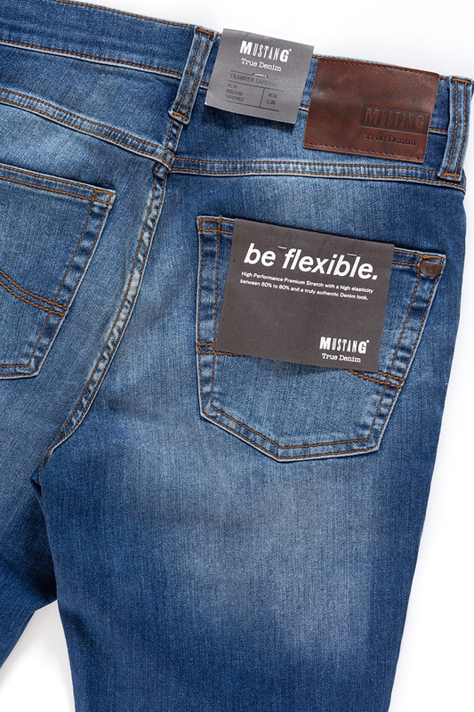 SPODNIE MĘSKIE MUSTANG Tramper Tapered DENIM BLUE 1004457 5000 313