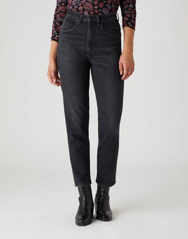 SPODNIE DAMSKIE WRANGLER MOM JEANS 680 NIGHT FEVER W246KO96B 112127940