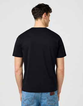 MESKA KOSZULKA WRANGLER SMALL AMERICANA TEE BLACK 112371411