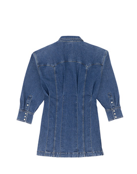 DAMSKA SUKIENKA JEANSOWA WRANGLER DARTED SKIRT DRESS SAPPHIRE TRACE 112370802