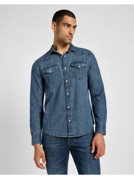 LEE MĘSKA KOSZULA REGULAR WESTERN SHIRT GREEN AURA 112355743 L66W008582