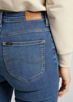 LEE SCARLETT HIGH DAMSKIE SPODNIE JEANSOWE JEANSY MID COPAN L626DUIW 112114163