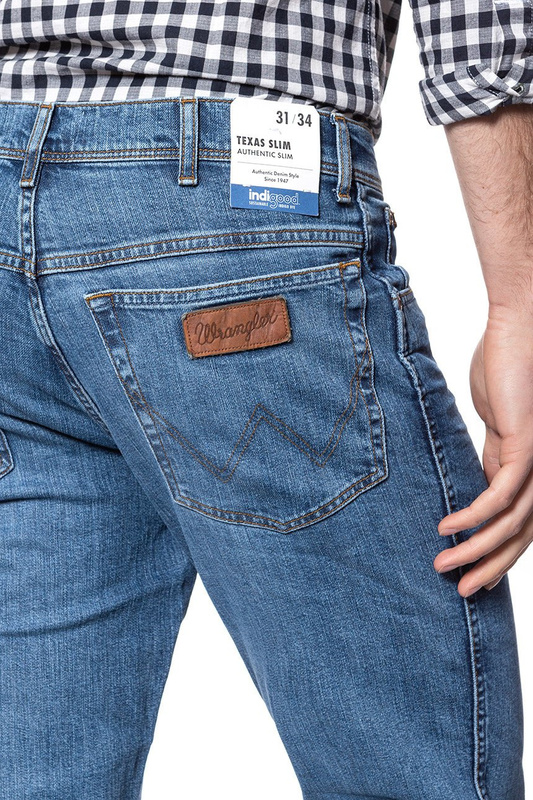 WRANGLER SPODNIE MĘSKIE TEXAS SLIM THE HERO W12SP111I 112126509