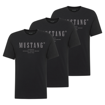 3PAK Męski T-Shirt Mustang Style Alex Black 1017329 4142