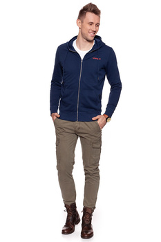 WRANGLER ZIP HOODIE NAVY W6535HY35 112130531