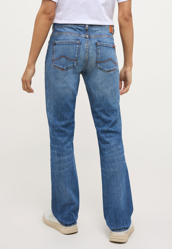 MUSTANG Crosby Relaxed Straight Damskie Spodnie Jeansowe Denim Blue 1013594 5000 582