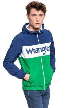 KURTKA WRANGLER WALLY WINDBREAKER BLUE DEPTHS W4707V9JY 112128992