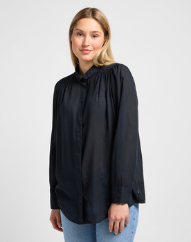 DAMSKA KOSZULA LEE SHIRRED BLOUSE UNIONALL BLK 112341608