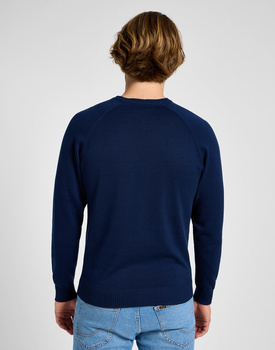 MESKI SWETER  LEE CLEAN RAGLAN SWEATER TRUE NAVY 112355671