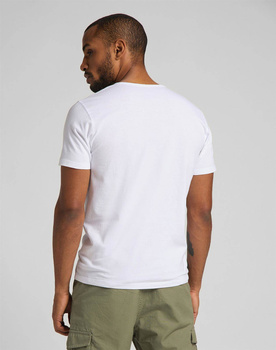 MĘSKI T-SHIRT LEE SS PICTURE TEE WHITE CANVAS L60ZFERR 112113661