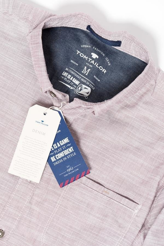 TOM TAILOR RAY DESERT SLUB FIL A FIL SHIRT 2030581.00.10 COL. 4480