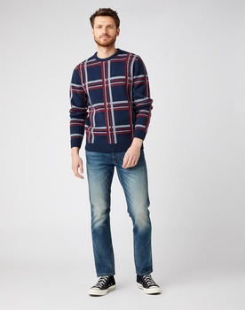 MĘSKIE SPODNIE JEANSOWE WRANGLER GREENSBORO SMOOTH DUST W15Q2837J 112141178