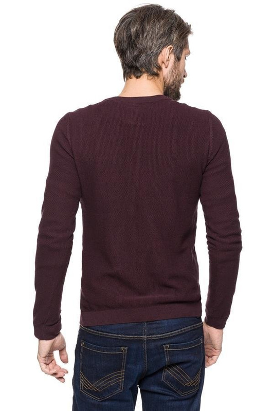 TOM TAILOR STRUCTURED HENLEY SLATE ROSE 3019350.00.10 COL. 5474