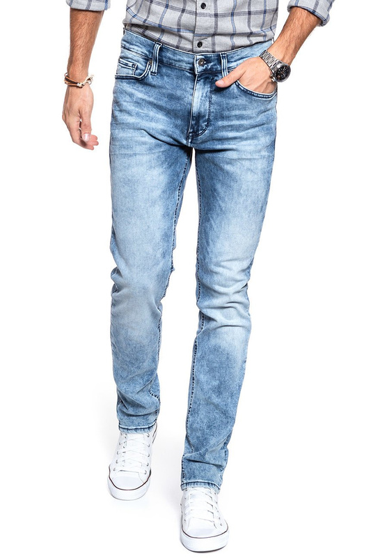 SPODNIE MĘSKIE MUSTANG Jeans Vegas Slim Fit  Light Used Blue 1008321 5000 435