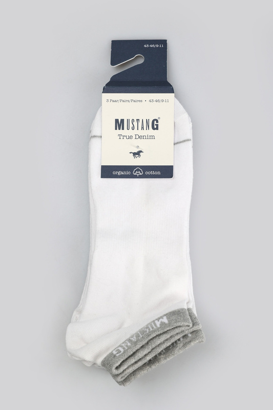 3 pack Męskie Skarpety MUSTANG white mix MU33031 – 1001