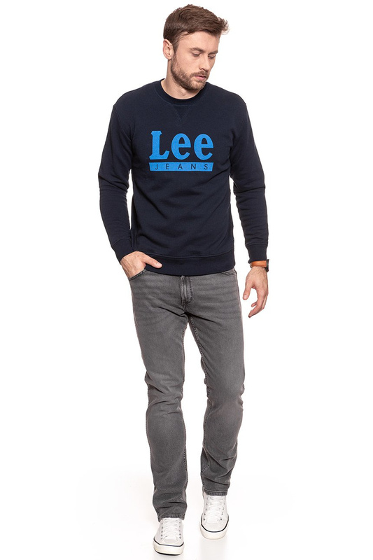 BLUZA MĘSKA LEE BASIC GRAPHIC CREW SKY CAPTAIN L80TJBHY 112121521