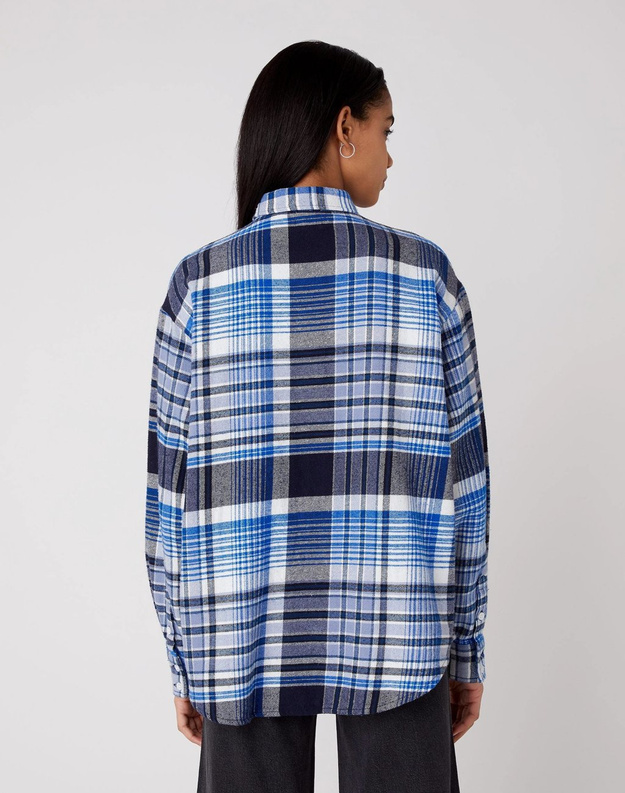 DAMSKA KOSZULA WRANGLER FLANNEL OVERSHIRT PARISIAN NIGHT W5N52VXTO 112130264