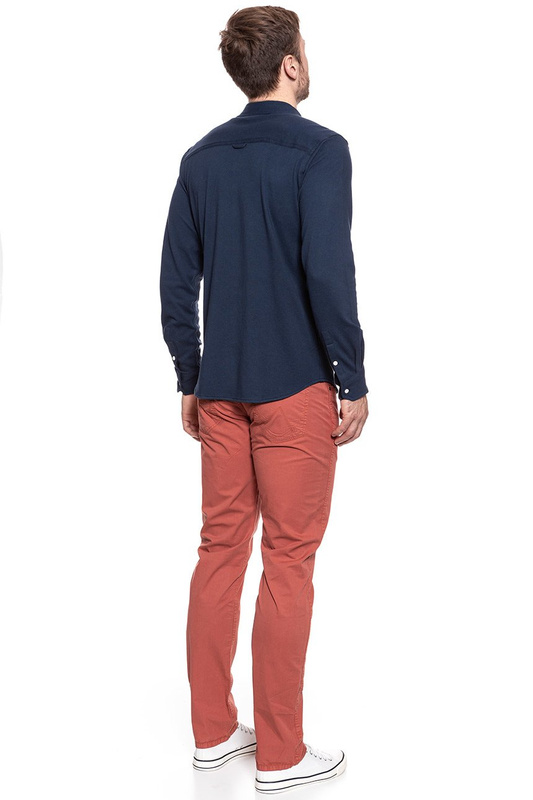 KOSZULA WRANGLER LS 2 PKT FLAP SHIRT NAVY W5996K735 112129909