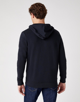 WRANGLER ZIP THRU HOODIE MĘSKA BLUZA Z KAPTUREM ROZPINANA LOGO BLACK W6B4HA100 112130686