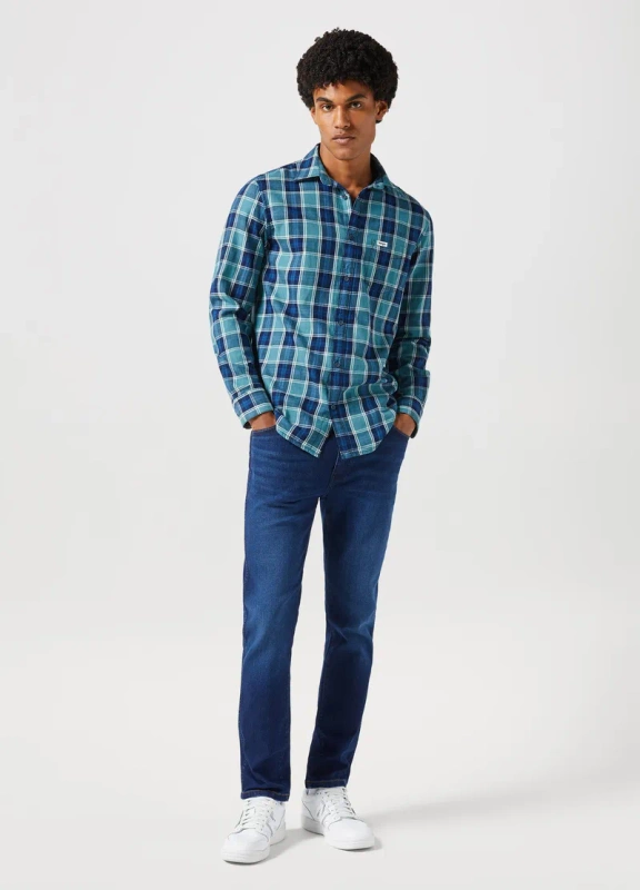 WRANGLER MĘSKIE SPODNIE JEANSOWE WRANGLER LARSTON NIGHT SHADE 112350845
