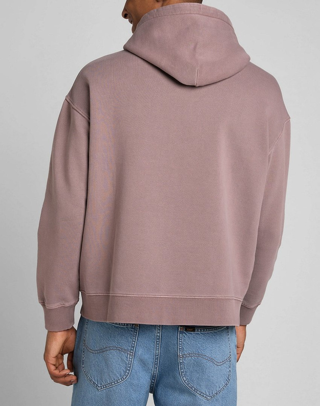 LEE CORE LOOSE HOODIE MĘSKA BLUZA KLASYCZNA LOGO KAPTUR PURPLE STORM L84WTJ70 112322637