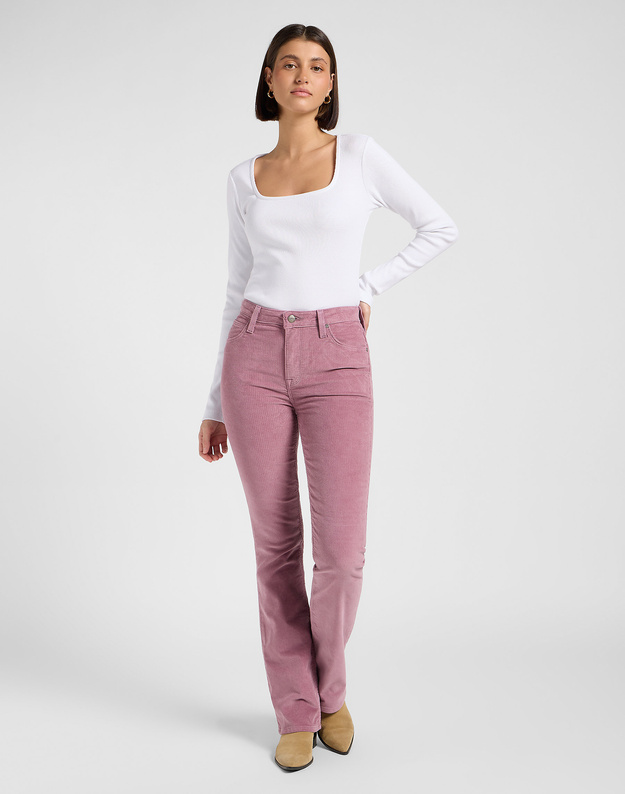 DAMSKA KOSZULKA LEE LS SQUARE NECK BRIGHT WHITE 112370952